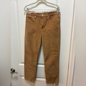 J. Crew Women's Tan Corduroy Straight Leg Pants